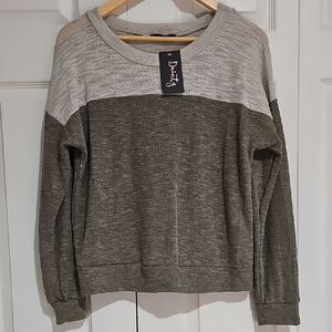 🧥 Final Touch Colorblock Knit Sweater📏 Size Large